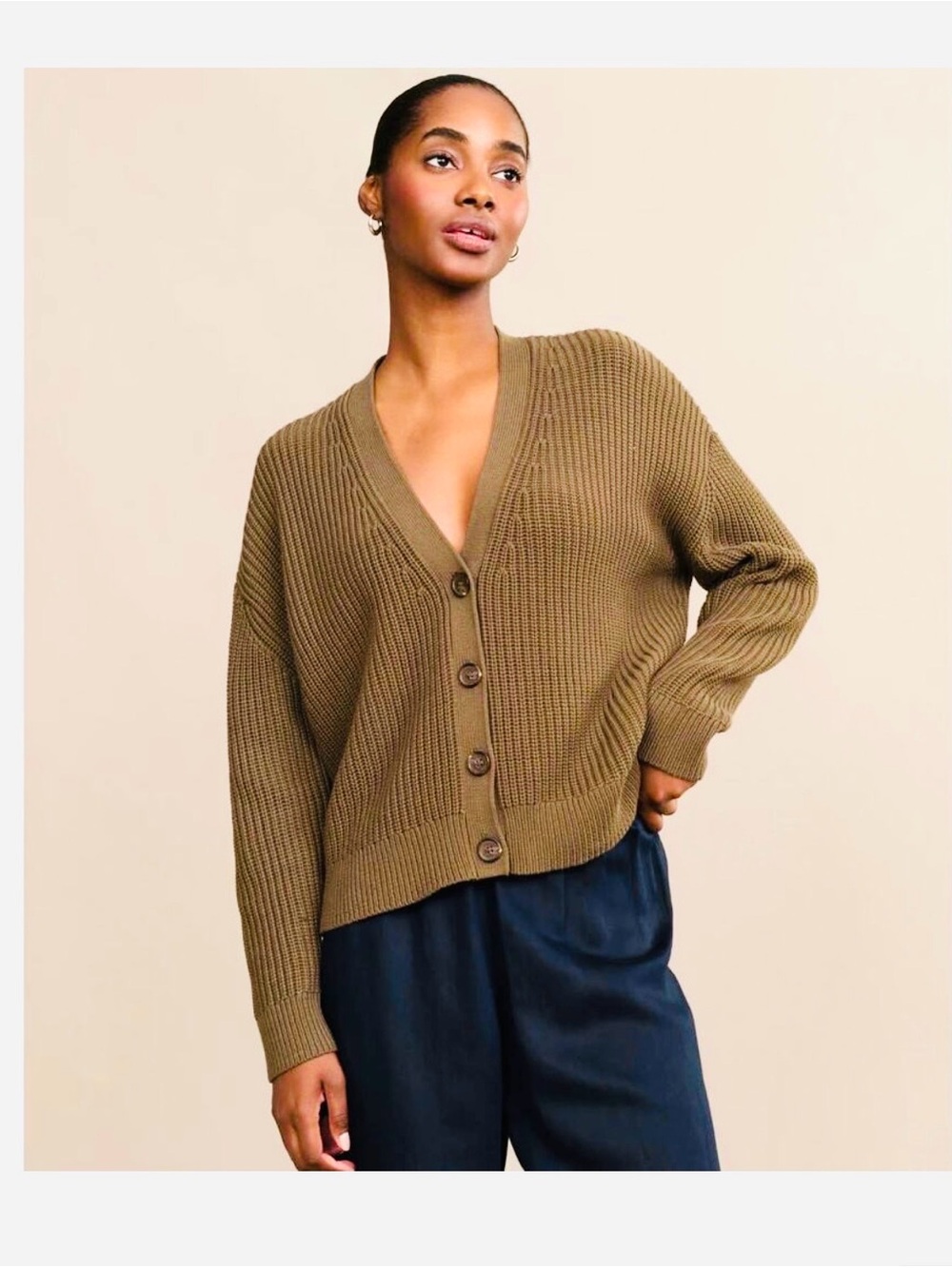 Jenni Kayne Brown / Camel Cocoon Cardigan size Medium